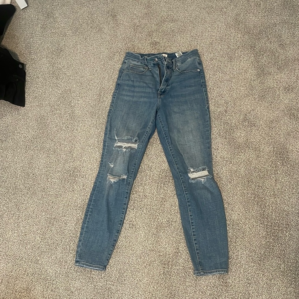 Good American dark wash jeans